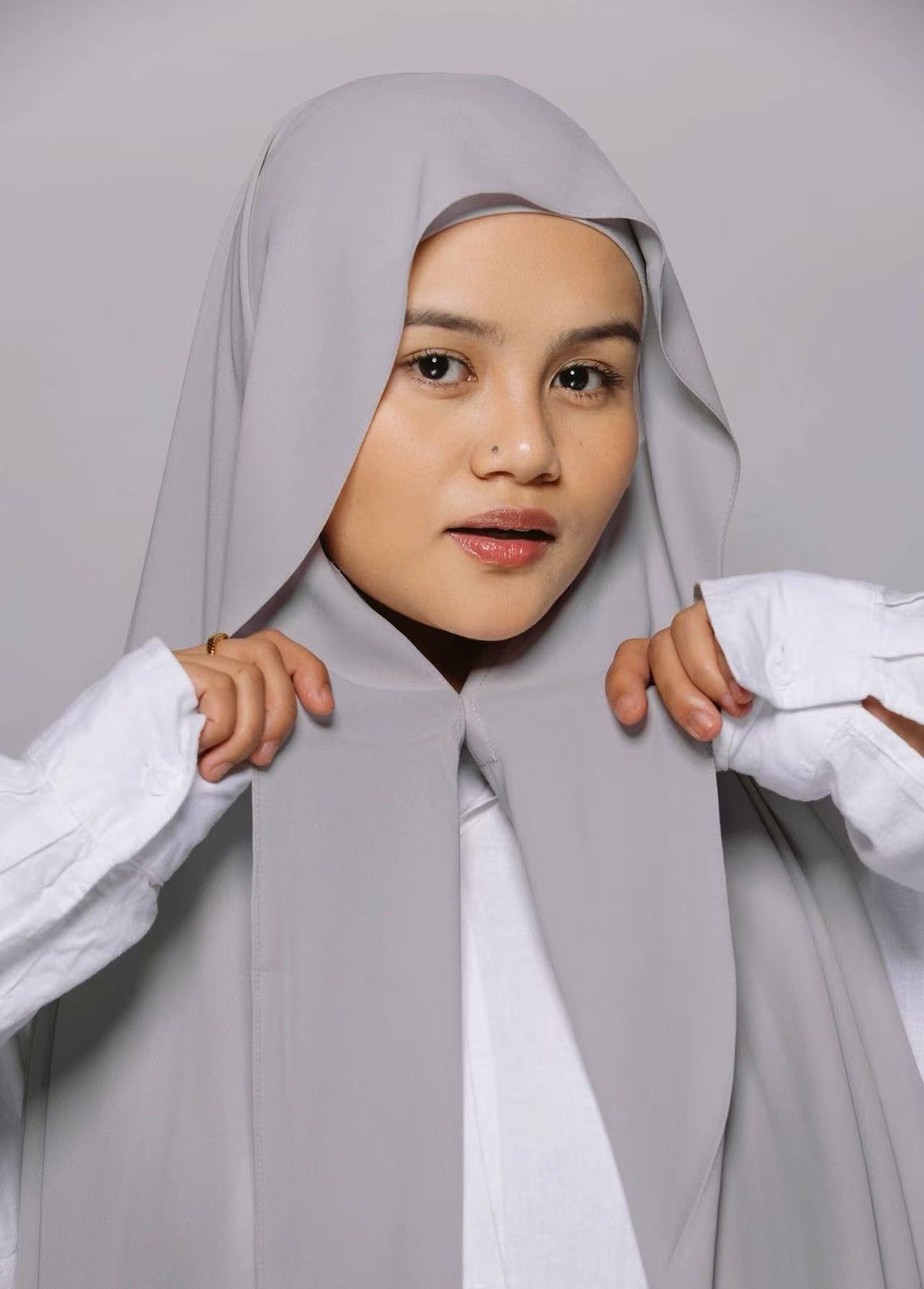 Chiffon Hijab With Magnetic Buckle