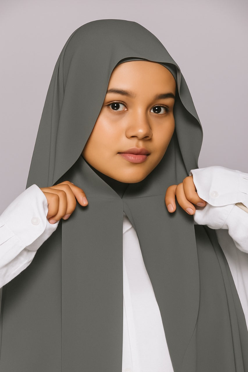 Chiffon Hijab With Magnetic Buckle