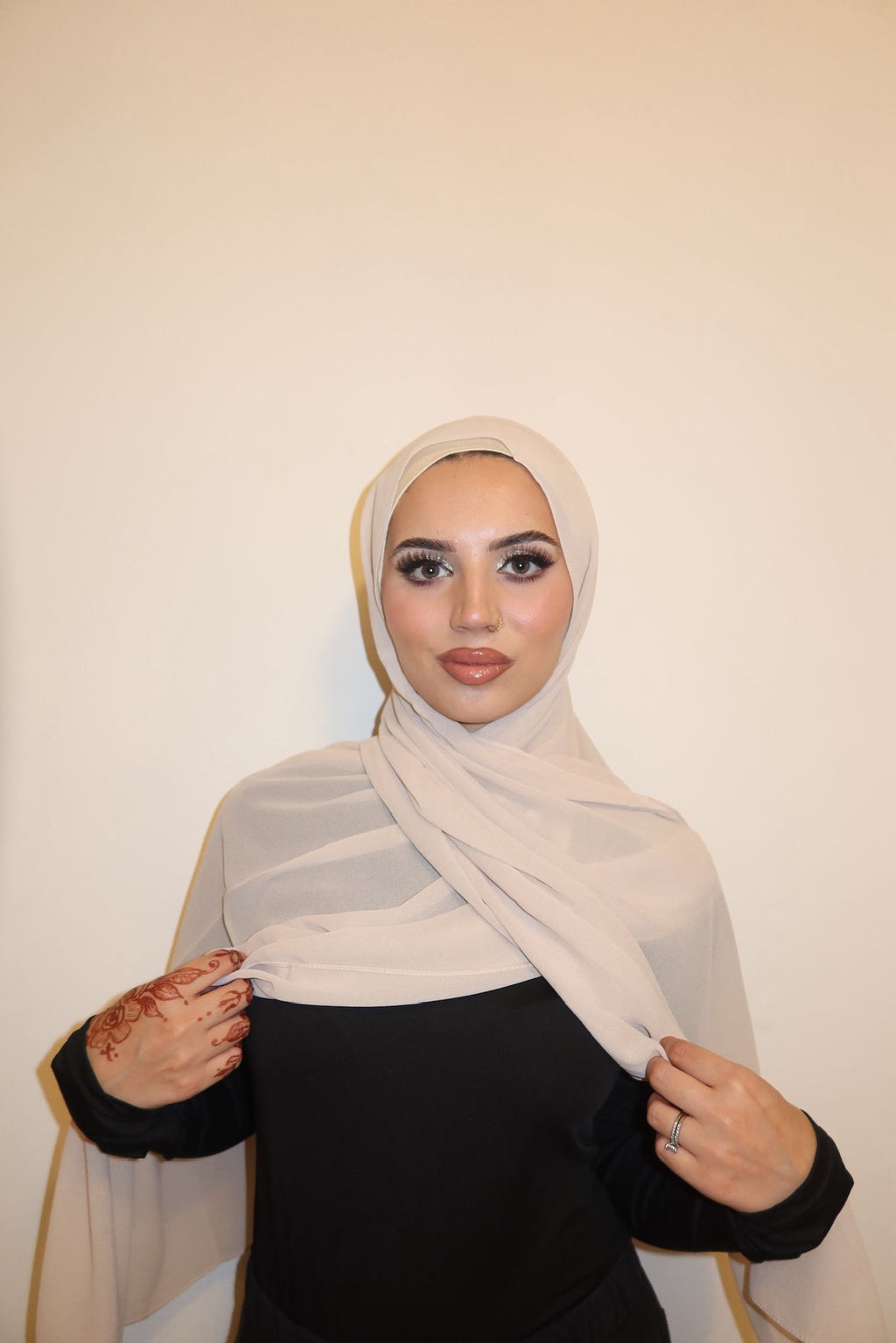 Chiffon Hijab With Magnetic Buckle