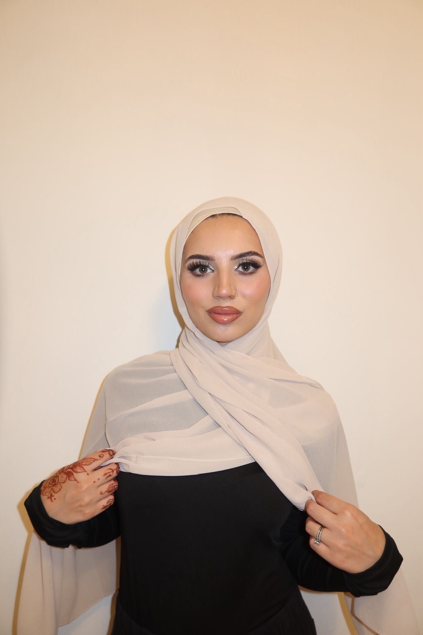 Chiffon Hijab With Magnetic Buckle